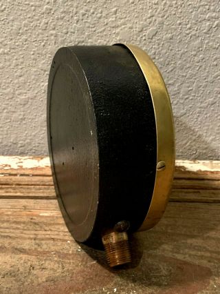RARE; Large Vintage ASHCROFT Brass Pressure Gauge,  Open - Center Design,  Antique 7