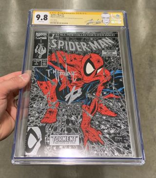 Spider - Man 1 Silver Cgc 9.  8 Ss Stan Lee Todd Mcfarlane Classic Marvel Rare