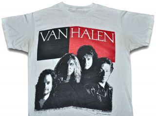 Vintage 80s 1988 VAN HALEN OU812 Summer Concert Tour T SHIRT Mens Thin Soft XL 3