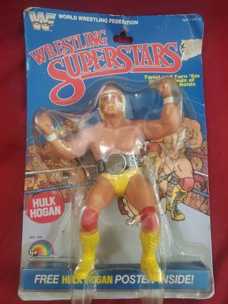 Rare Vintage 1984 Ljn Wwf Wrestling Superstars Hulk Hogan Action Figure.