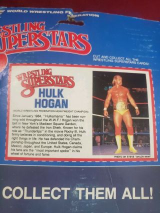 Rare Vintage 1984 LJN WWF Wrestling Superstars Hulk Hogan Action Figure. 5