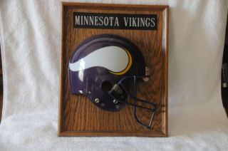 Vintage Full Size Minnesota Vikings Helmet Plaque 5
