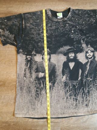 Vintage The Beatles All Over Print Shirt 2005 Size XL Apple Corps Field Rare 5