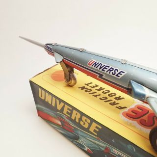 UNIVERSE ROCKET EXPRESS tin friction space robot toy lithography 1970s VINTAGE 7