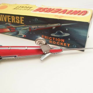 UNIVERSE ROCKET EXPRESS tin friction space robot toy lithography 1970s VINTAGE 8