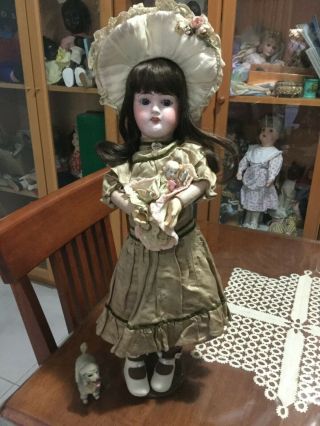 Antique French Dameral &laffranchy Bisque Head Doll Body Ca1900s