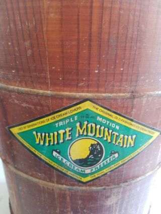 Vintage White Mountain 6 - Quart Electric Ice Cream Maker Model F69206 2
