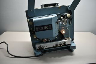 Vintage Blue Eiki Model RT - 0 - 16mm Sound Projector Blue Missing Lens Case 2