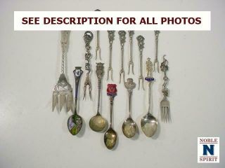 Noblespirit {3970}selection Of Vintage Silver Spoons & Forks