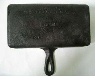 Rare Old Griswold Cast Iron Loaf Pan 877 U.  S.  A.