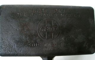 Rare Old Griswold Cast Iron Loaf Pan 877 U.  S.  A. 2