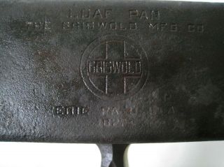 Rare Old Griswold Cast Iron Loaf Pan 877 U.  S.  A. 8
