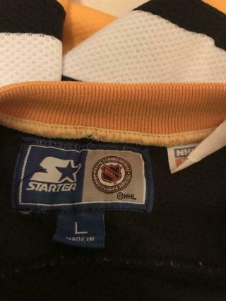 Vtg Jaromir Jagr 68 Pittsburgh Penguins Starter Jersey Mens Large Sewn/Stitched 8
