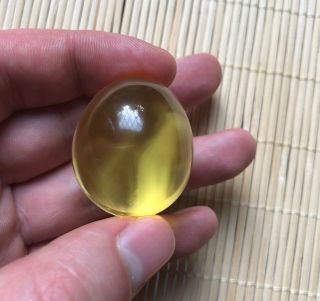 Baltic Amber Stone Egg Yolk Pendant Natural Vintage Gemstone Cabochon