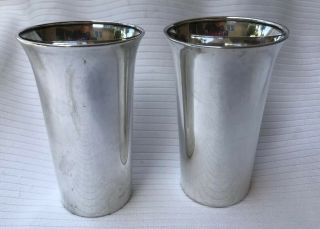 2 Vintage M Fred Hirsch Sterling Silver No.  99 Cups In