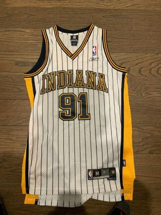 Rare Vintage Reebok Nba Indiana Pacers Ron Artest Jersey Size M