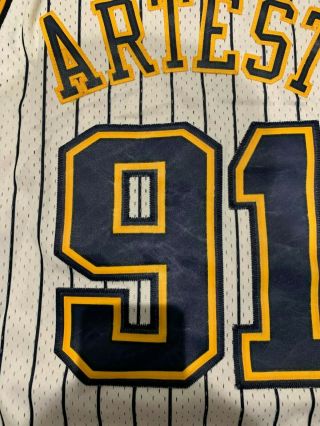 Rare Vintage Reebok NBA Indiana Pacers Ron Artest Jersey Size M 5