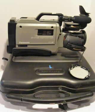 Vintage Panasonic Ag - 456 Pro Line Vhs Video Recorder Camera 12x Zoom Lens
