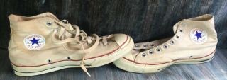 Vintage 60’s Converse Chuck Taylor All Star High Tops Blue Label Sz 10