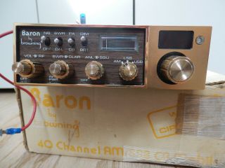Vintage 1970 ' s Browning Baron 40 channel CB 2