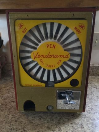 25 Cent Vendorama Ball Point Pen Vintage Vending Machine