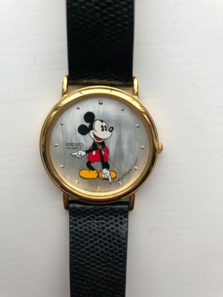 Vintage Seiko Men’s Mickey Mouse Dress Watch