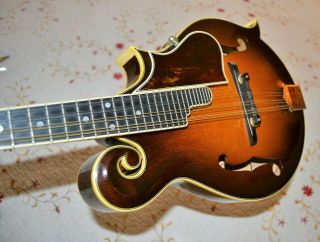 Vintage F style Japan Gibson Lawsuit Mandolin Odessa M40 F5 With Gibson CASE 3