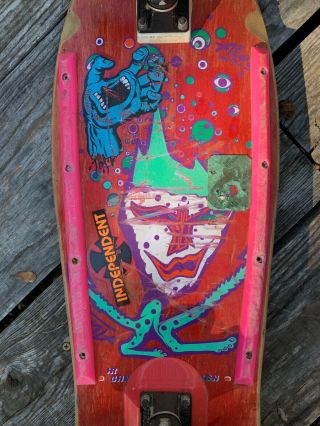 Chris Cook Alva Jester Independent Trucks Bullet Santa Cruz Vintage Skateboard 5