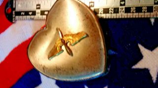 Ww2 Usaac Us Army Air Corps Sweet Heart Ladies Compact No Powder Empty