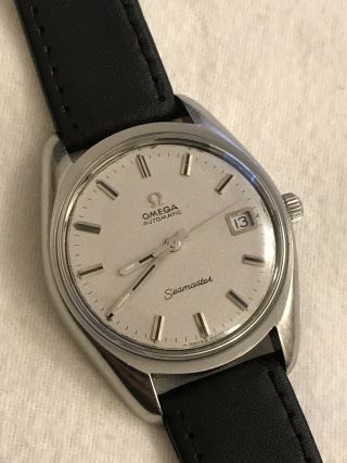 Vintage Gents Omega Seamaster Automatic Date 166.  067 Cal.  565 Sparkle Dial