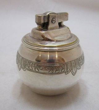 Quality Elizabeth Ii Sterling Silver Mounted Witch Ball Lighter,  268g,  1961