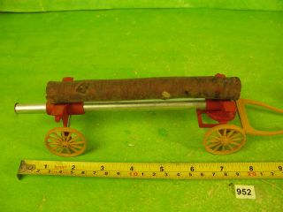 vintage scarce crescent lead farm timber wagon collectable toy horse missing 952 2