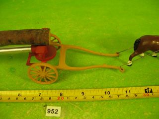 vintage scarce crescent lead farm timber wagon collectable toy horse missing 952 3