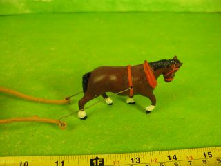 vintage scarce crescent lead farm timber wagon collectable toy horse missing 952 4