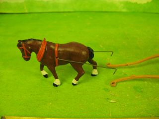 vintage scarce crescent lead farm timber wagon collectable toy horse missing 952 6