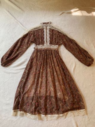 Vintage Rare Unicorn Pattern Gunne Sax Dress