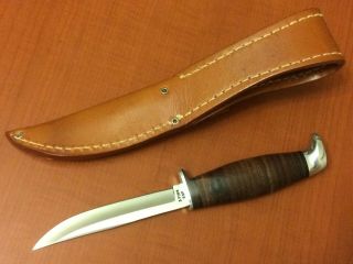 Vintage CASE XX - 3 FINN - SSP Hunting Knife w/ Sheath - 2