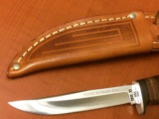 Vintage CASE XX - 3 FINN - SSP Hunting Knife w/ Sheath - 3