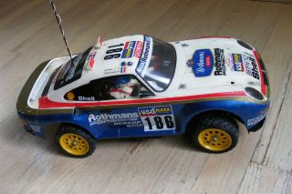 Rare Vintage Tamiya Rothmans Porsche 1/12 4wd Car