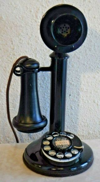 Western Electric Vintage Bell System Rotary Dial Candlestick Telephone