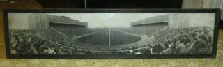 Rare 1927 Panoramic Framed,  Michigan Vs Illinois,  College Football Game Photo.