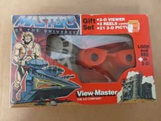 Cool Vintage 1983 Masters Of The Universe View Master Gift Box Set He - Man