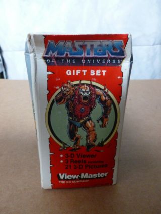 COOL VINTAGE 1983 MASTERS OF THE UNIVERSE VIEW MASTER GIFT BOX SET HE - MAN 3