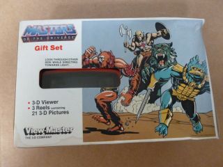 COOL VINTAGE 1983 MASTERS OF THE UNIVERSE VIEW MASTER GIFT BOX SET HE - MAN 4