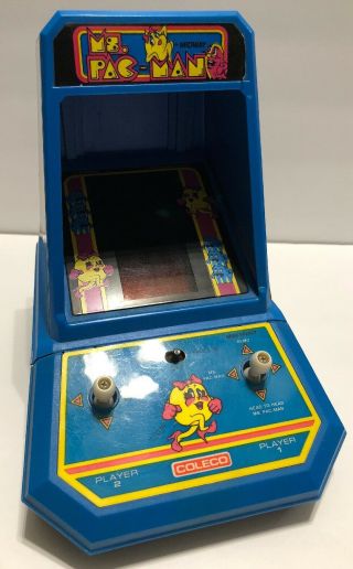 Coleco Ms Pacman Mini Tabletop Game Vintage 1981 Midway Retro