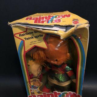 Vintage RAINBOW BRITE & TWINK SPRITE DOLL Mattel 1983 - 2