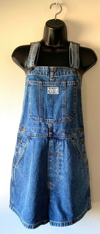Levi’s Vintage 90’s Womens Overalls Shorts Denim Sz Medium