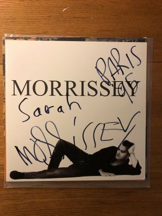 Morrissey - Southpaw Grammar Signed 12” Lp - The Smiths Autographed Rare