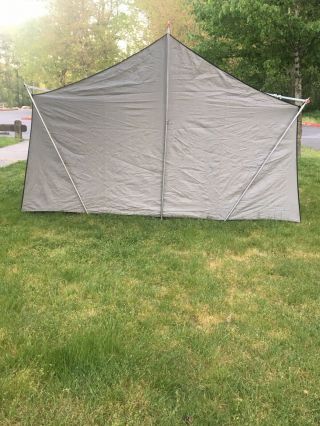 Rare Vintage EUREKA Canvas Cabin Wall Tent & Box 8.  5x11.  5 VTG 3