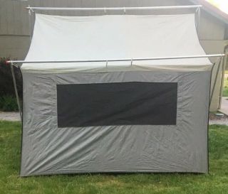 Rare Vintage EUREKA Canvas Cabin Wall Tent & Box 8.  5x11.  5 VTG 4